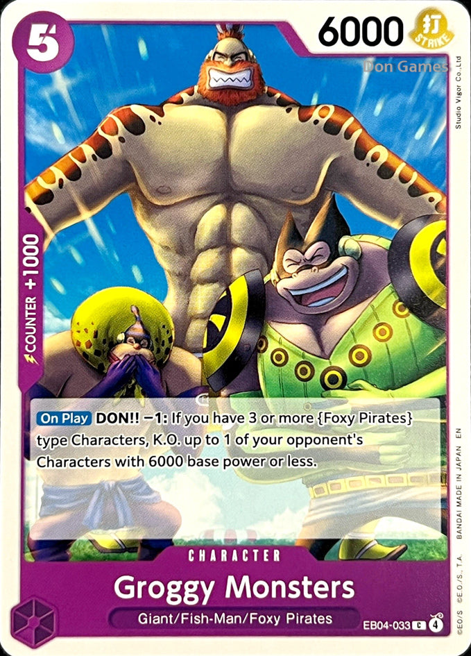 EB04-033 Groggy Monsters Character Card