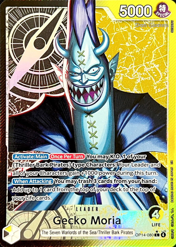 OP14-080 Gecko Moria Leader Card Alternate Art