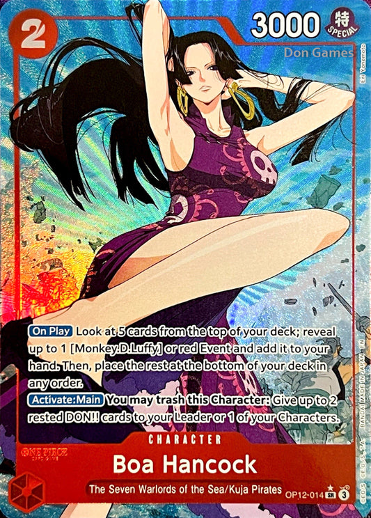 OP12-014 Boa Hancock Character Card Alternate Art