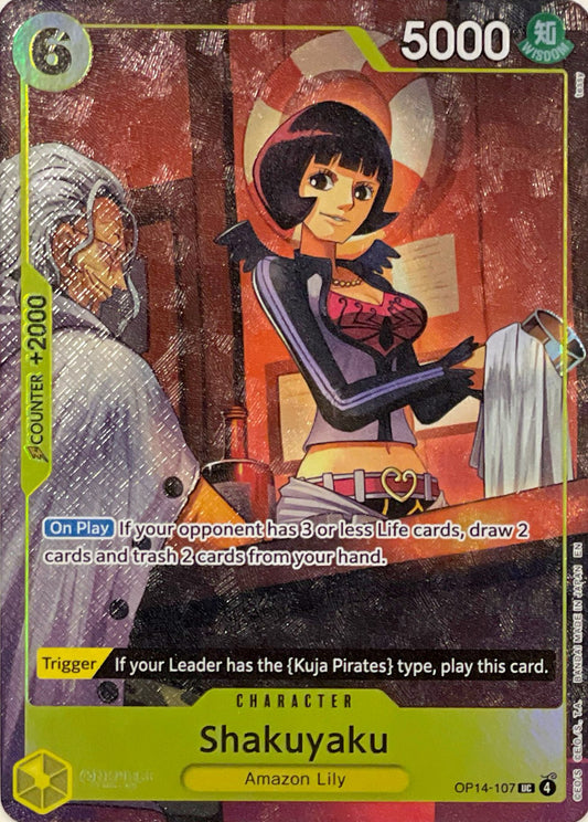 OP14-107 Shakuyaku Character Card Alternate Art Illustration Box Vol. 7