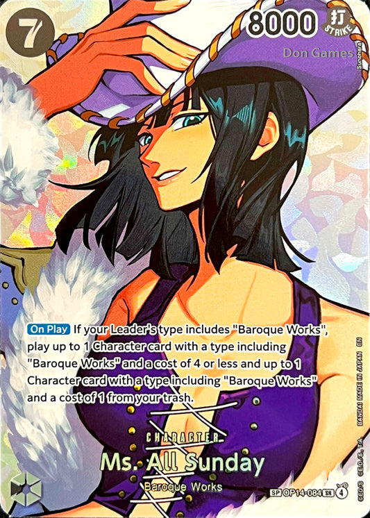 OP14-084 Ms. All Sunday Character Card Special Alternate Art