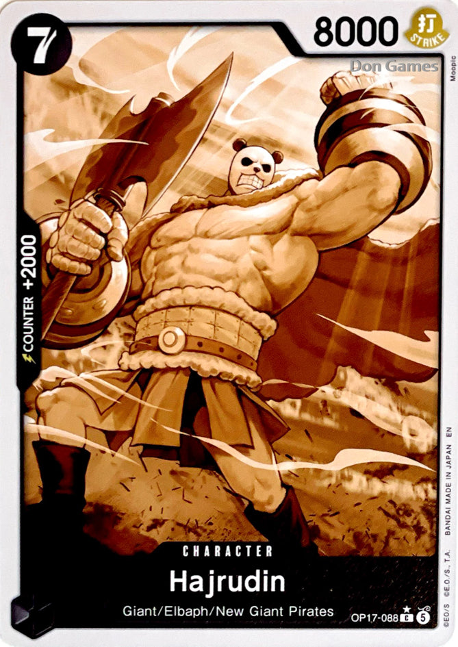 OP17-088 Hajrudin Character Card Pandaman Alternate Art