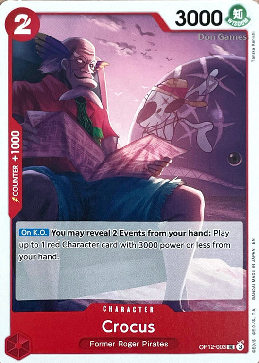 OP12-003 Crocus Character Card