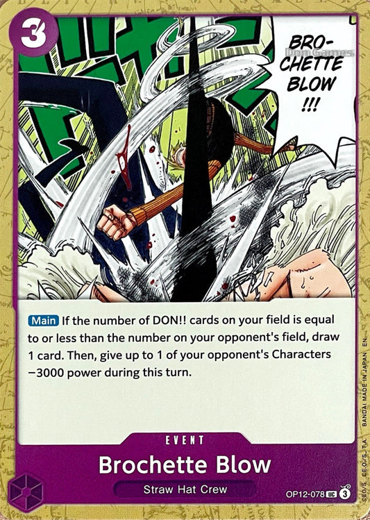 OP12-078 Brochette Blow Event Card