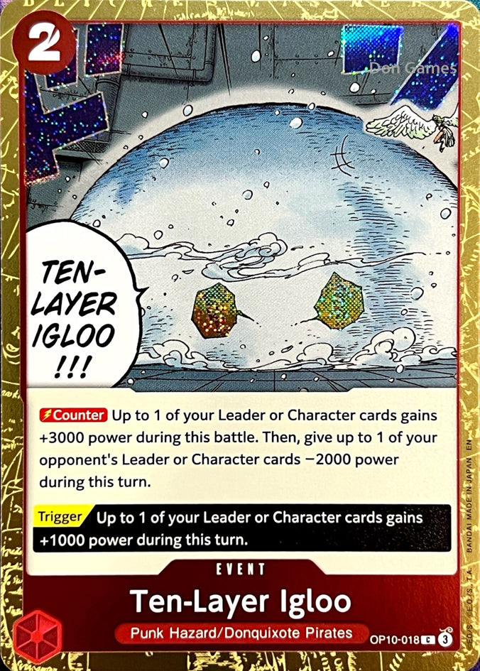 OP10-018 Ten-Layer Igloo Event Card Textured Foil