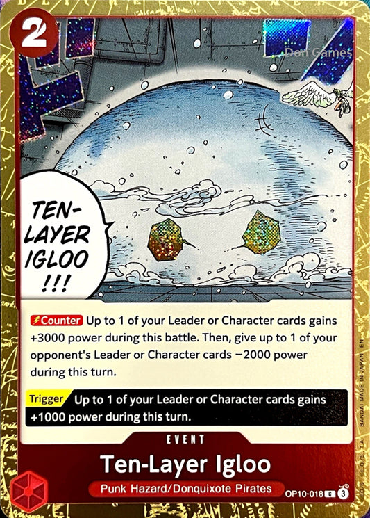 OP10-018 Ten-Layer Igloo Event Card Textured Foil