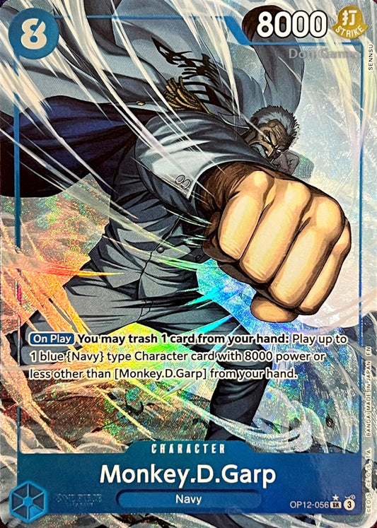 OP12-056 Monkey. D. Garp Character Card Alternate Art