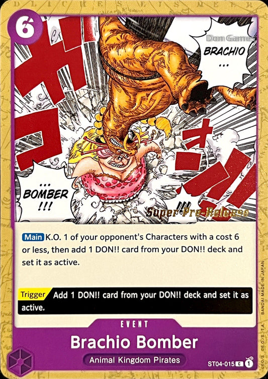 ST04-015 Brachio Bomber Event Card SUPER PRE-RELEASE