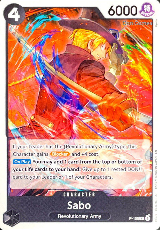 P-105 Sabo Character Card