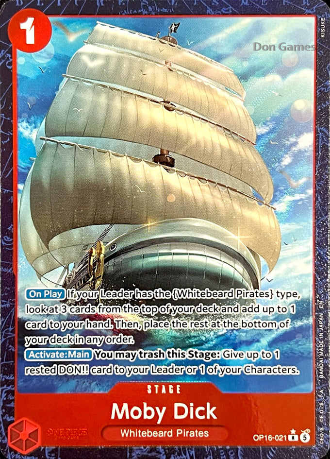 OP16-021 Moby Dick Stage Card Alternate Art