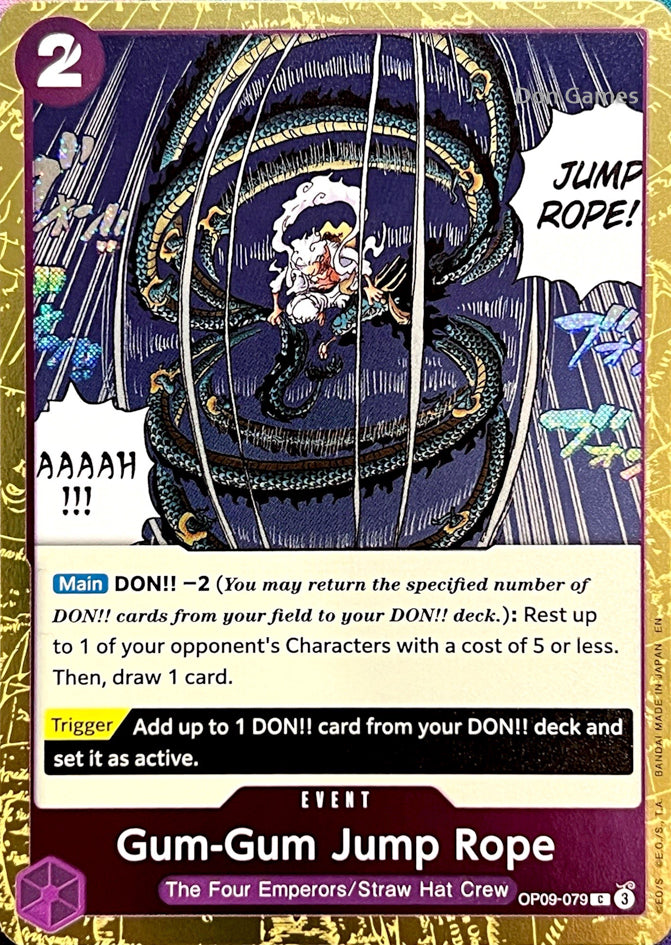 OP09-079 Gum-Gum Jump Rope Event Card Textured Foil
