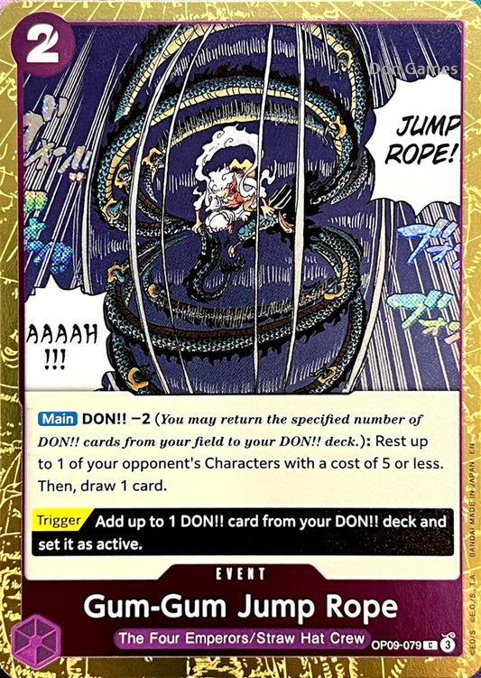 OP09-079 Gum-Gum Jump Rope Event Card Textured Foil