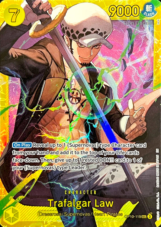 OP10-119 Trafalgar Law Character Card (PRB-02 Reprint)
