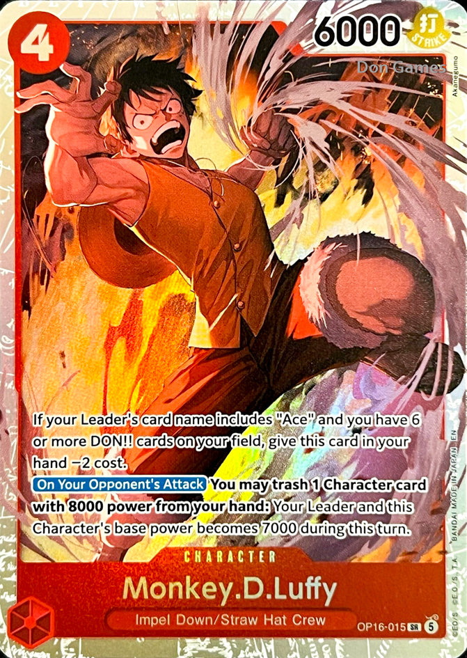 OP16-015 Monkey. D. Luffy Character Card