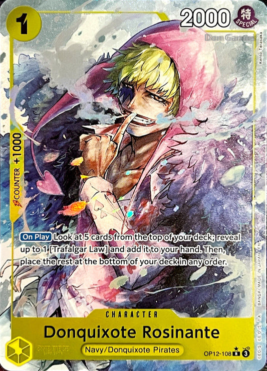 OP12-108 Donquixote Rosinante Character Card Alternate Art