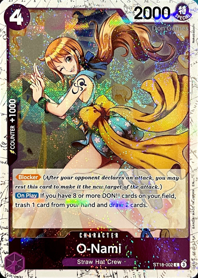 ST18-002 O-Nami Character Card Textured Foil