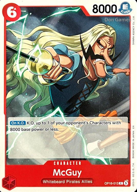 OP16-013 McGuy Character Card