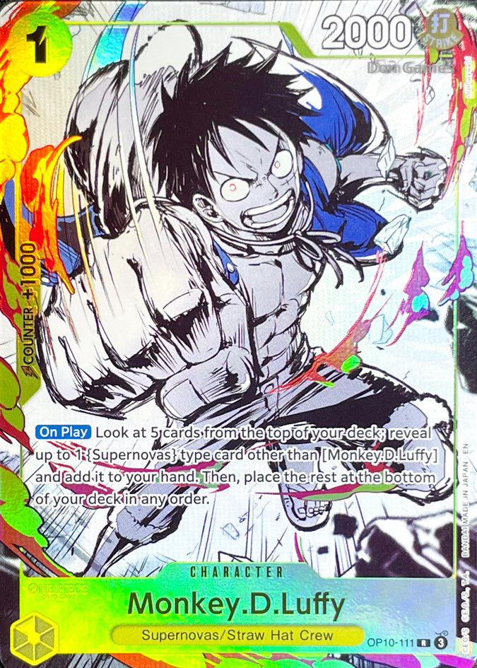 OP10-111 Monkey. D. Luffy Character Card Alternate Art Promo