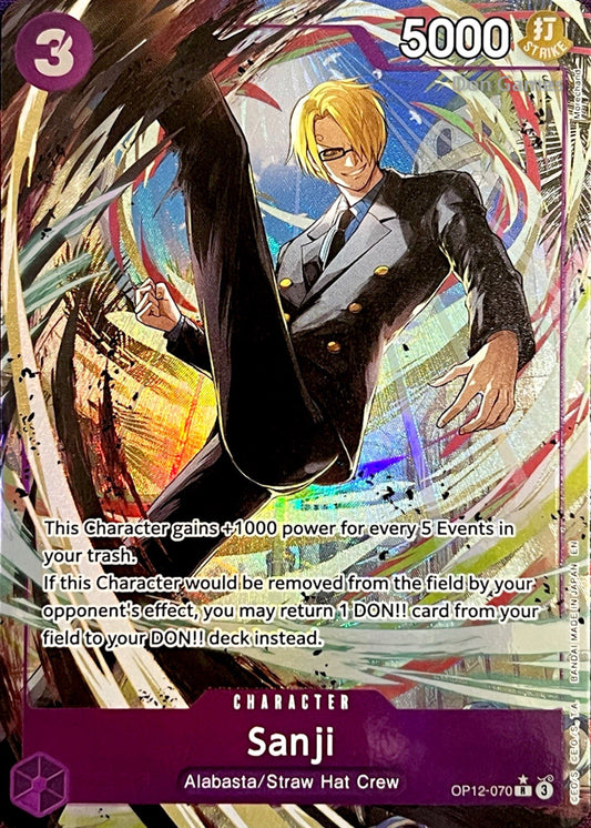OP12-070 Sanji Character Card Alternate Art
