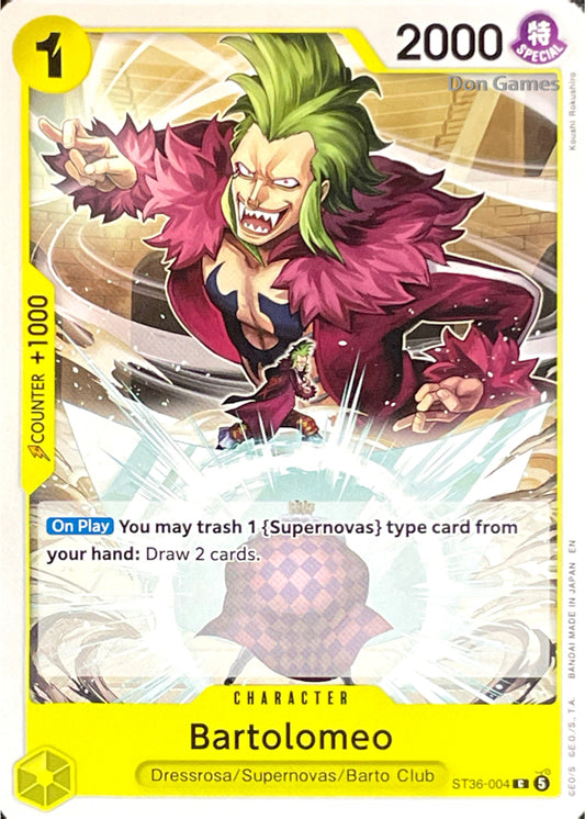 ST36-004 Bartolomeo Character Card