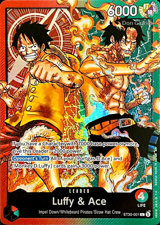 ST30-001 Luffy & Ace Leader Card