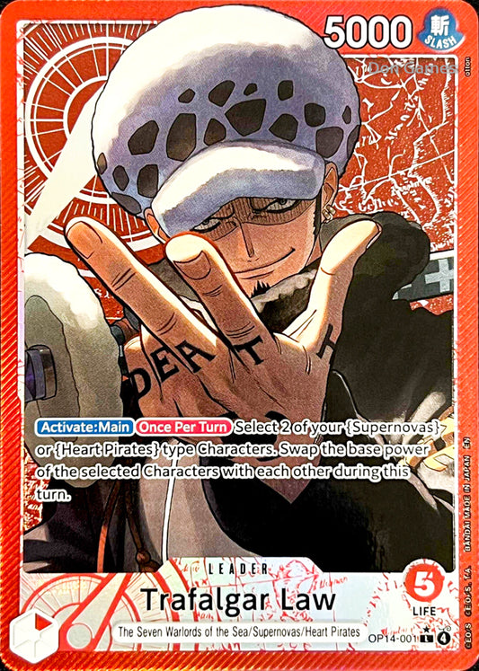 OP14-001 Trafalgar Law Leader Card Alternate Art
