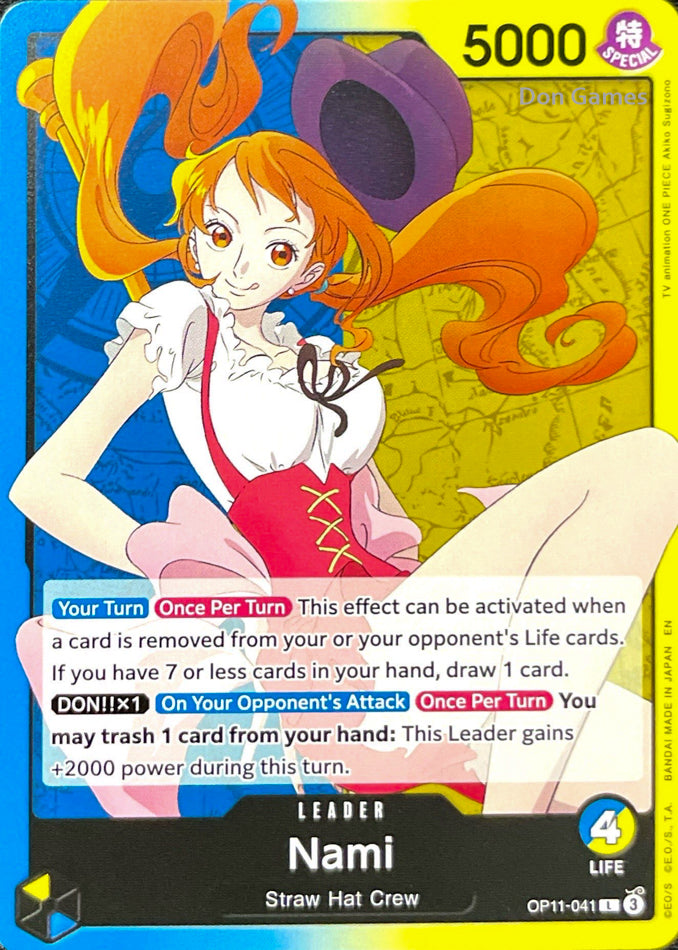 OP11-041 Nami Leader Card