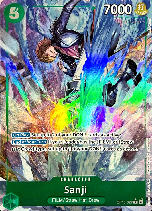 OP13-027 Sanji Character Card Alternate Art