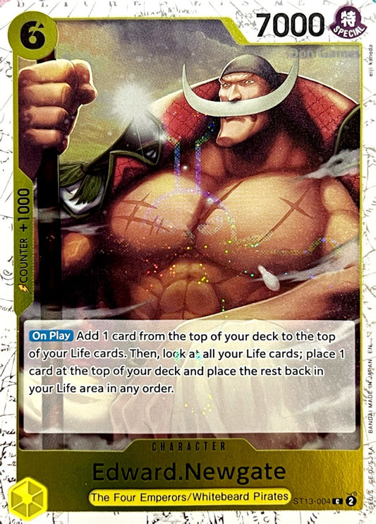 ST13-004 Edward. Newgate Character Card Whitebeard Foil