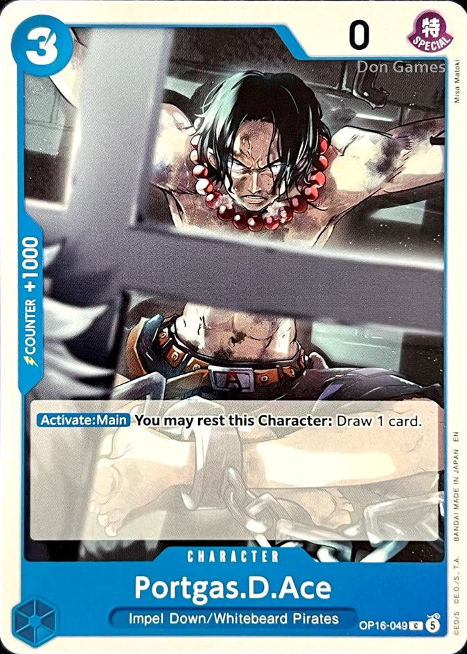OP16-049 Portgas. D. Ace Character Card