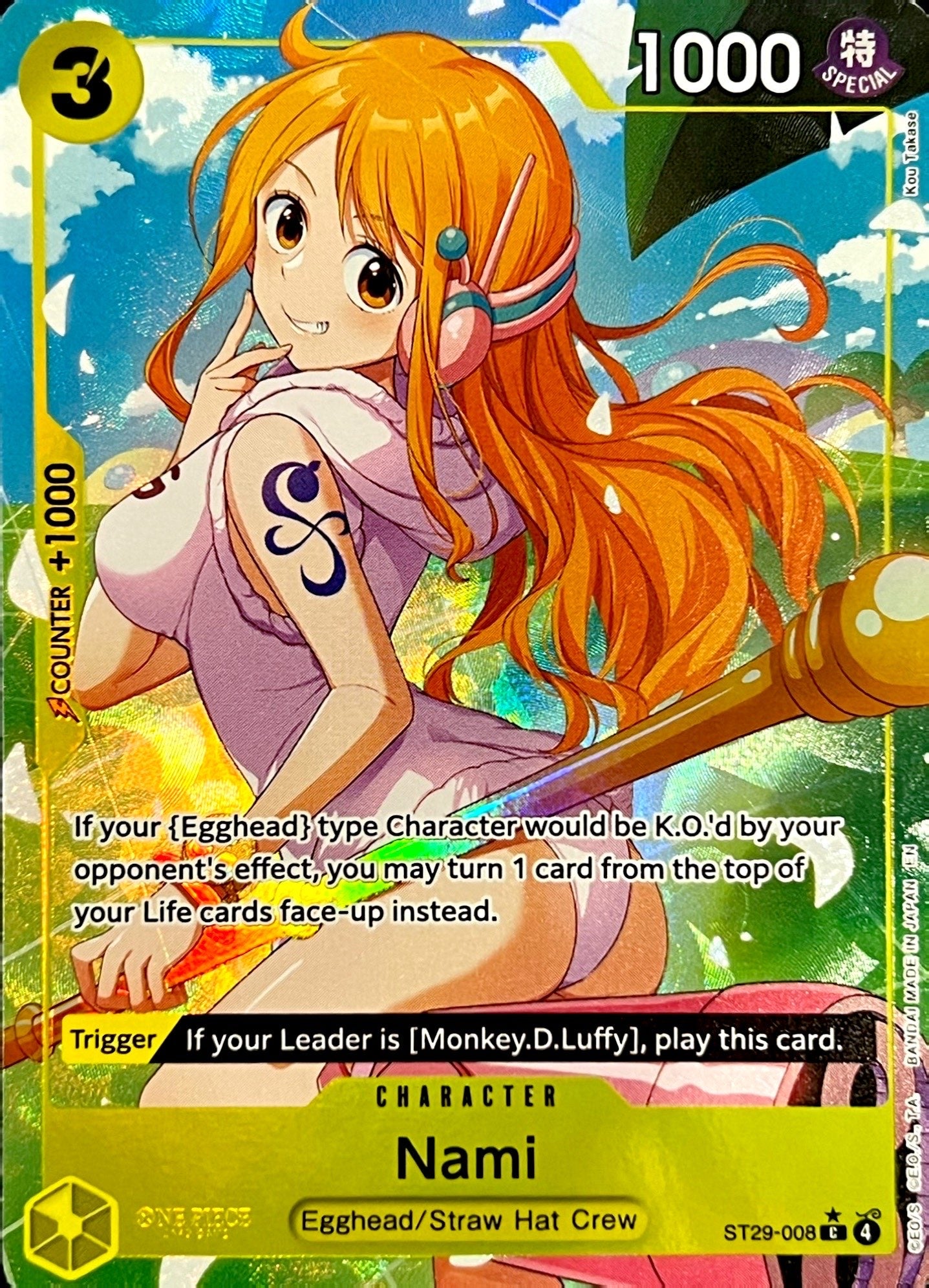 ST29-008 Nami Character Card Extended Art