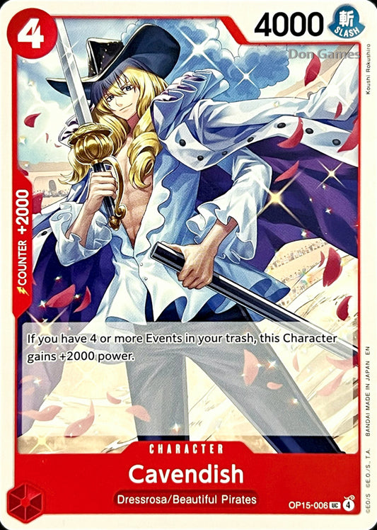 OP15-006 Cavendish Character Card