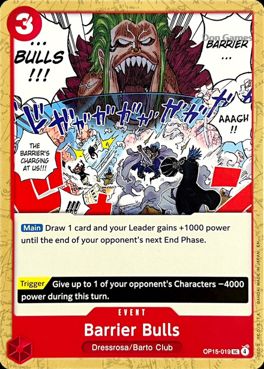 OP15-019 Barrier Bulls Event Card