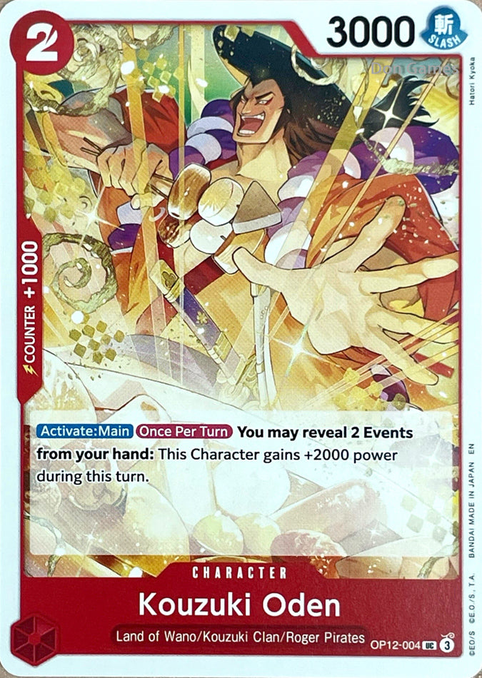 OP12-004 Kozuki Oden Character Card