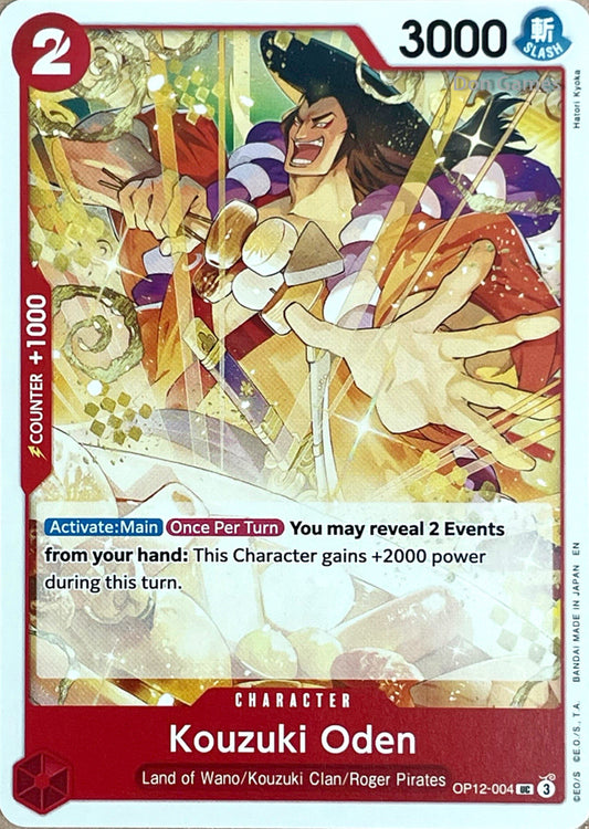 OP12-004 Kozuki Oden Character Card