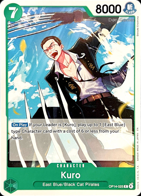 OP14-025 Kuro Character Card