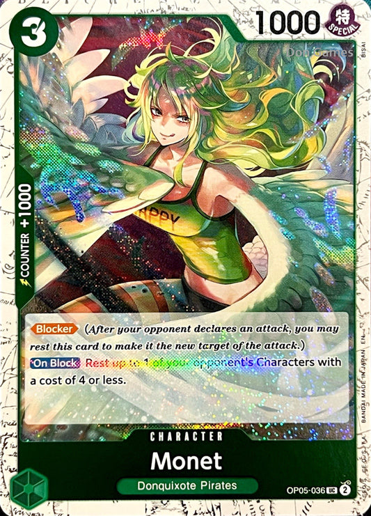 OP05-036 Monet Character Card Textured Foil