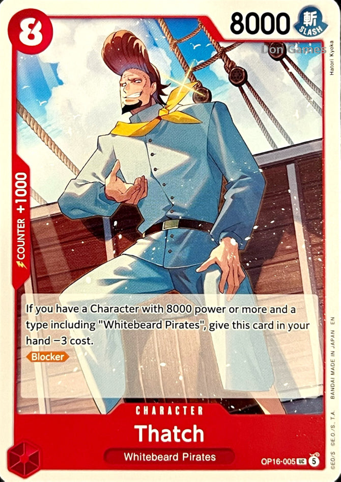 OP16-005 Thatch Character Card