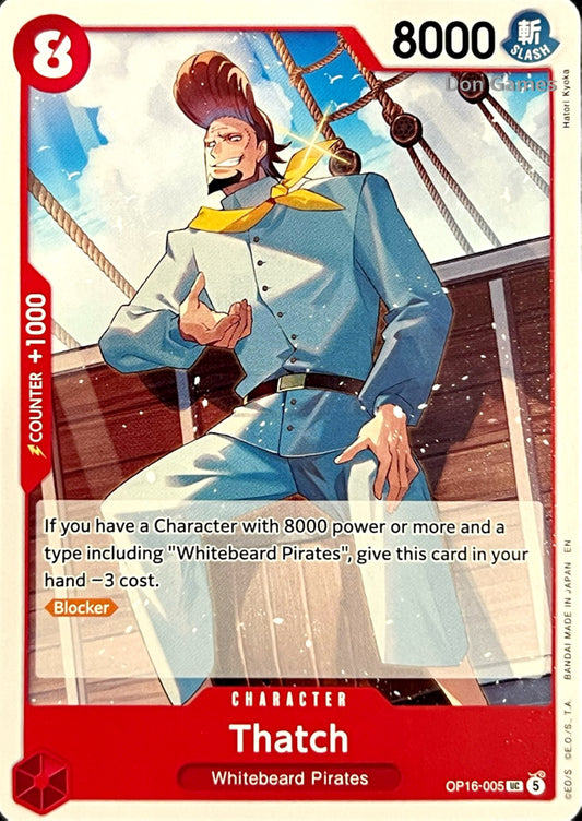 OP16-005 Thatch Character Card