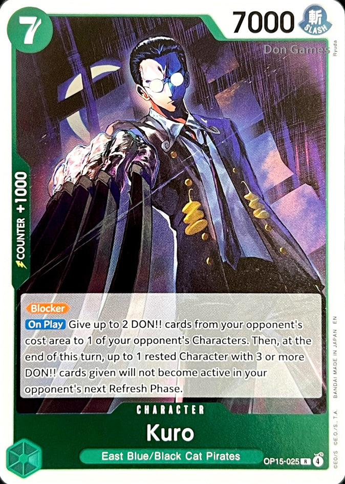 OP15-025 Kuro Character Card