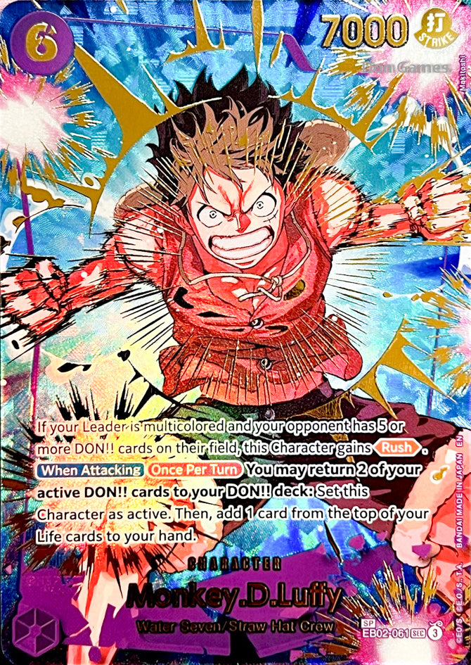 EB02-061 Monkey. D. Luffy Character Card Special Alternate Art (PRB-02)