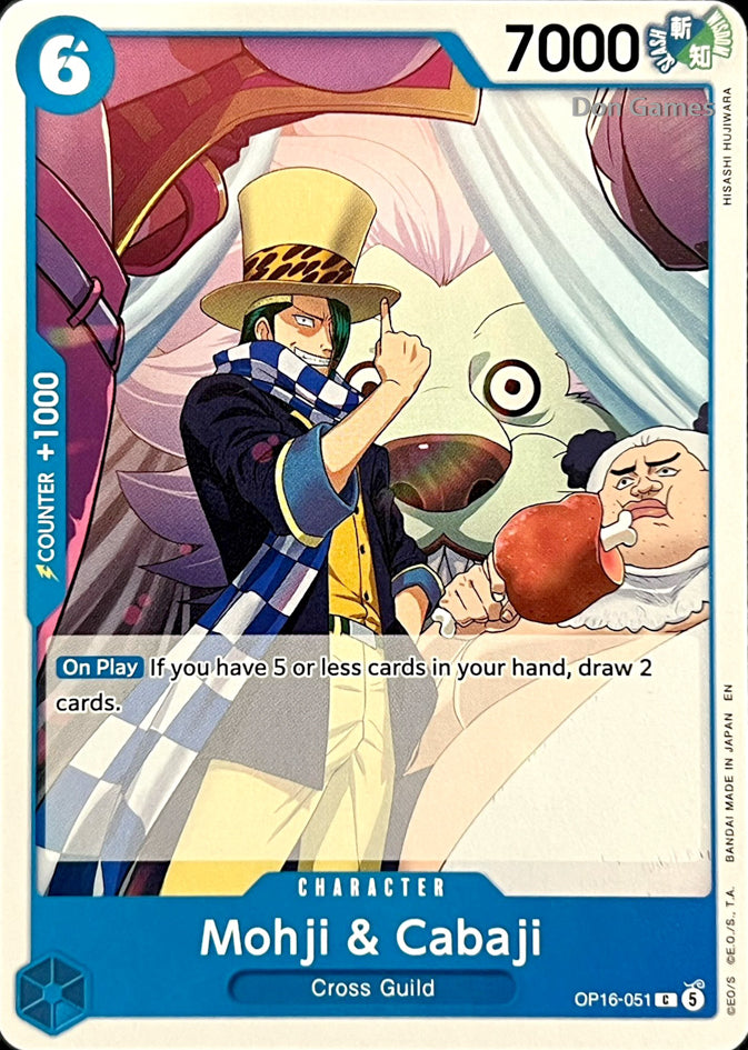 OP16-051 Mohji & Cabaji Character Card