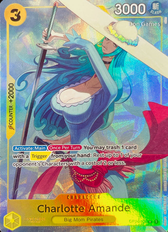 OP04-105 Charlotte Amande Character Card Alternate Art Best Selection Vol. 1