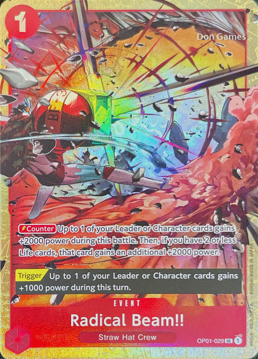 OP01-029 Radical Beam!! Event Card Alternate Art Best Selection Vol. 1