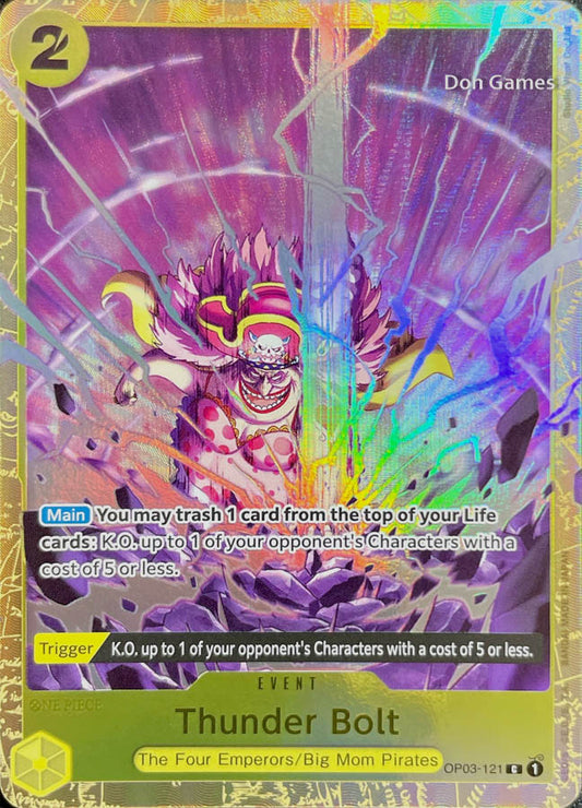 OP03-121 Thunder Bolt Event Card Alternate Art Best Selection Vol. 1