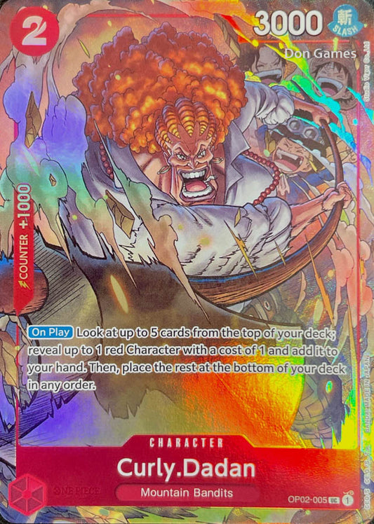 OP02-005 Curly. Dadan Character Card Alternate Art Best Selection Vol. 1