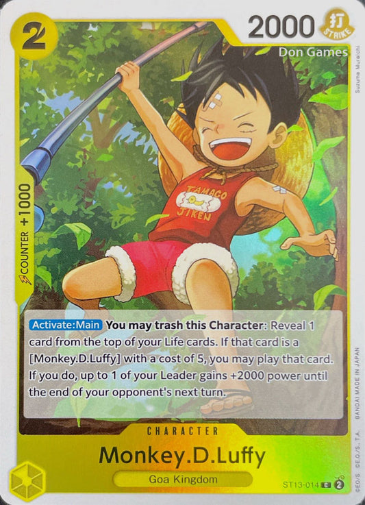 ST13-014 Monkey. D. Luffy Character Card