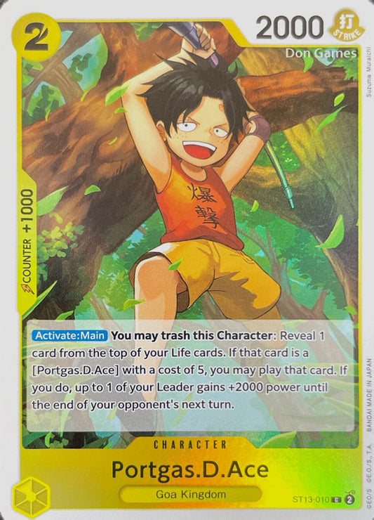 ST13-010 Portgas. D. Ace Character Card