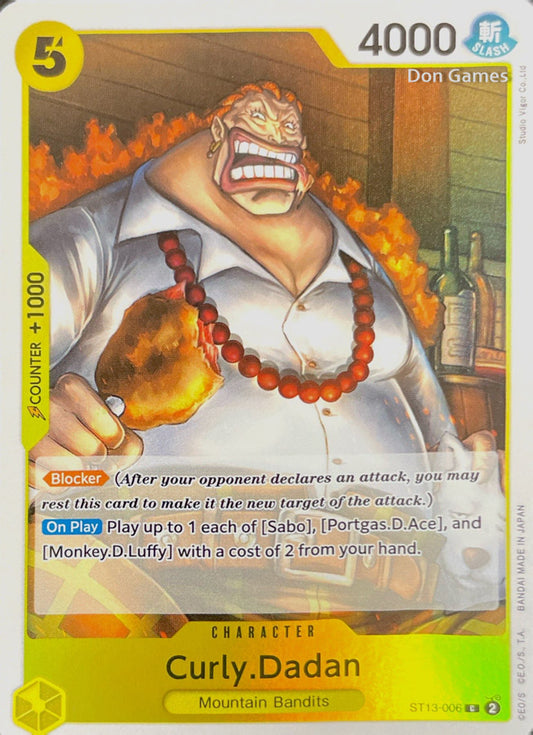 ST13-006 Curly. Dadan Character Card