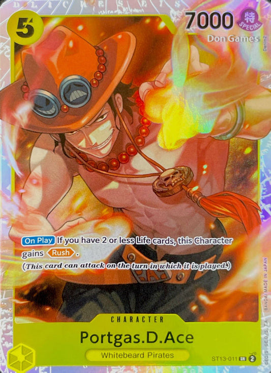 ST13-011 Portgas. D. Ace Character Card